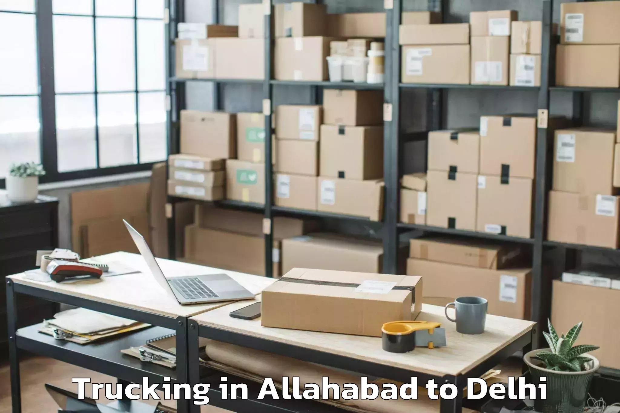 Easy Allahabad to Dlf Emporio Mall Trucking Booking